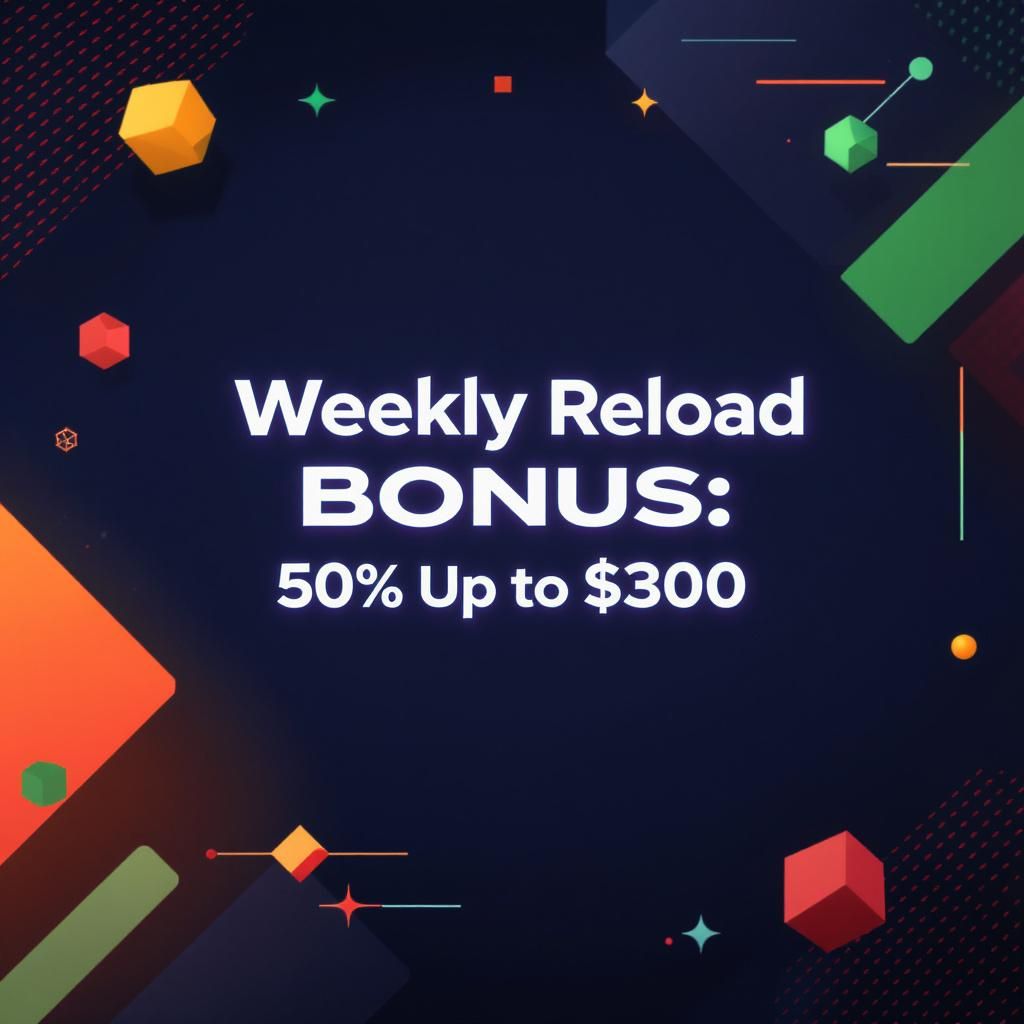 Weekly Reload Bonus: 50% Up to $300 Weekly Reload Bonus: 50% Up to $300